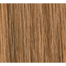 16" Clip In Human Hair Extensions FULL HEAD #8 Light Brown