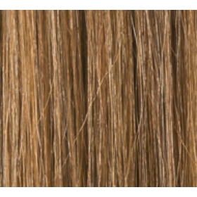 18" Deluxe DIY Weft (Clips Not Attached) Human Hair Extensions #6/27  Medium Brown/ Caramel Mix